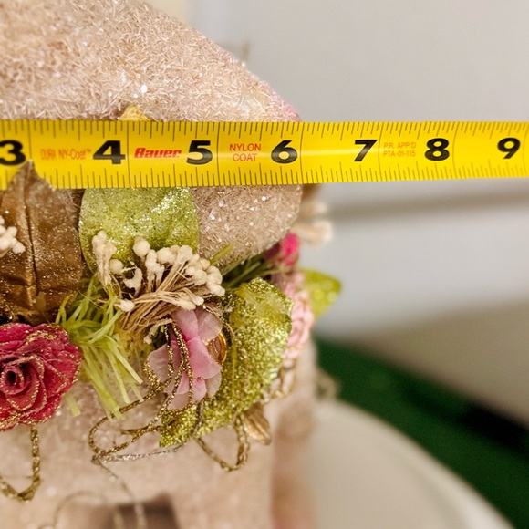 HOLIDAY TREE Marcarone Jeweled Capiz Easter Bunny- Adorable 16" H Rabbit - Picture 12 of 12